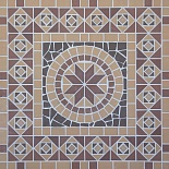 Клинкерная Мозаика пано на сетке ЭкоКлинкер Square Квадрат 1000*1000*14 мм