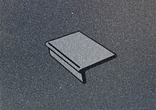 Клинкерная балконная плитка с носиком противоскользящая ABC Trend Anthrazit-dunkelgrau 310*115*52*10 мм