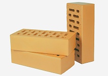 Кирпич клинкерный облицовочный темно - желтый, Lode DZINTRA гладкий, 250*85*65 мм