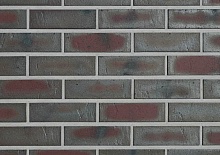 Клинкерная фасадная и интерьерная плитка облицовочная под кирпич Roben (Роббен) Odenwald Schmelz-bunt рельефная NF14, 240*71*14 мм