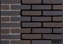 Basalt DF 210х25х66 мм, Плитка из кирпича Ручной Формовки для Вентилируемых фасадов с расшивкой шва Engels baksteen